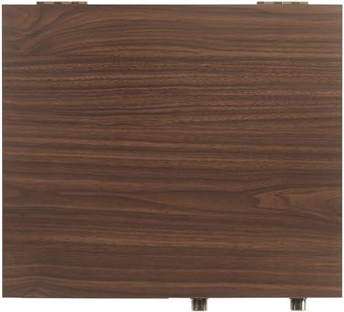 Crosley Crosley CR7023A-WA Serenade 8-in-1 Vinyl Record Player with 3-Speed Turntable, Bluetooth, AM/FM Radio, CD, Cassette, and Aux-in, Walnut
