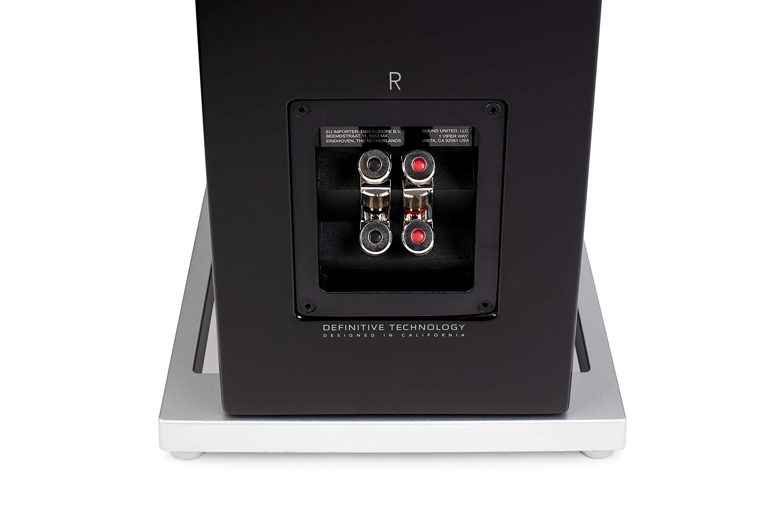 Definitive Technology Definitive Technology D15 Demand Series Modern High-Performance 3-Way Tower Speaker (Right-Channel) - Single, Black | Dual 8 Passive Bass Radiators