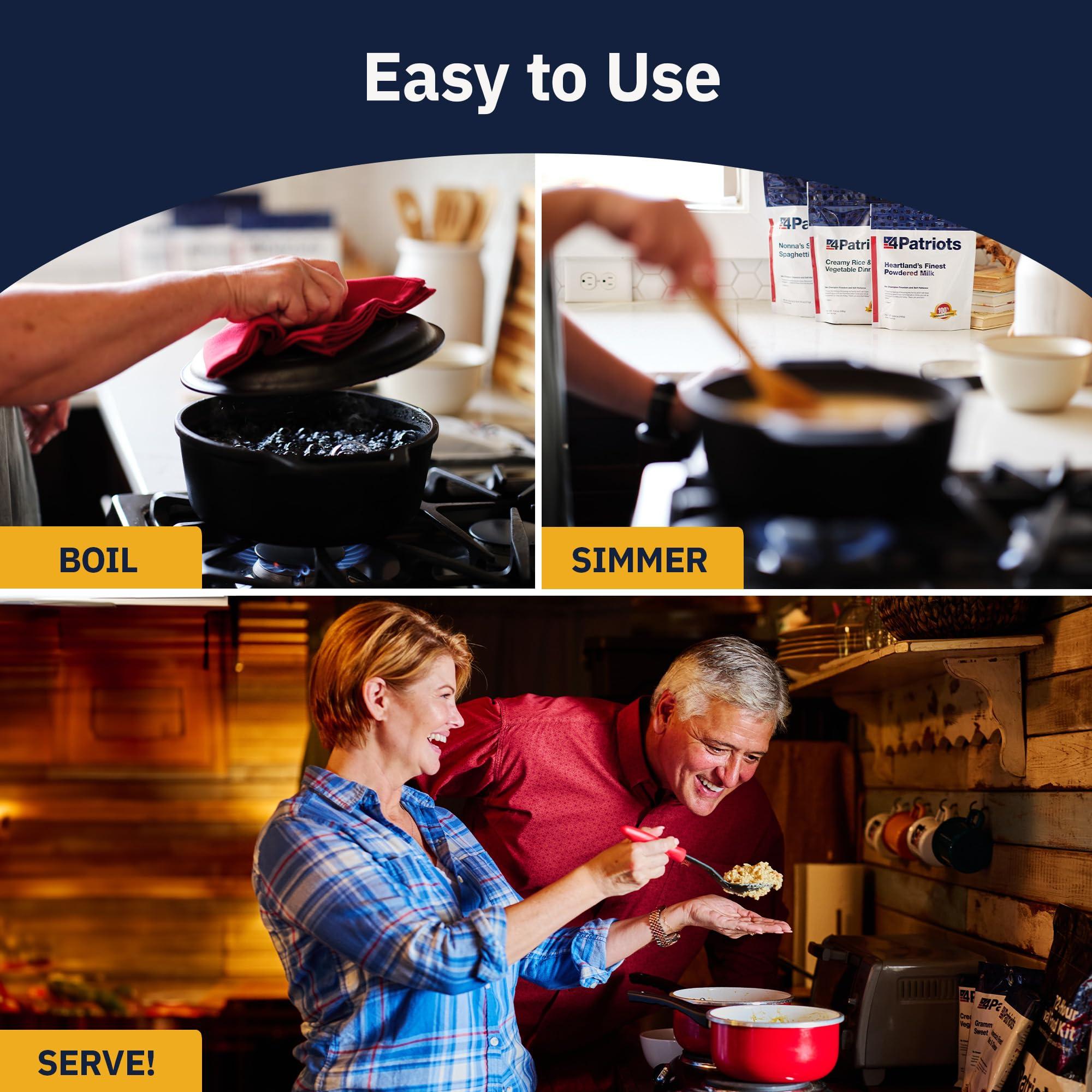 4Patriots 4Patriots 72-Hour Survival Food Kit: Emergency Food Supply Designed to Last 25 Years, 20 Servings