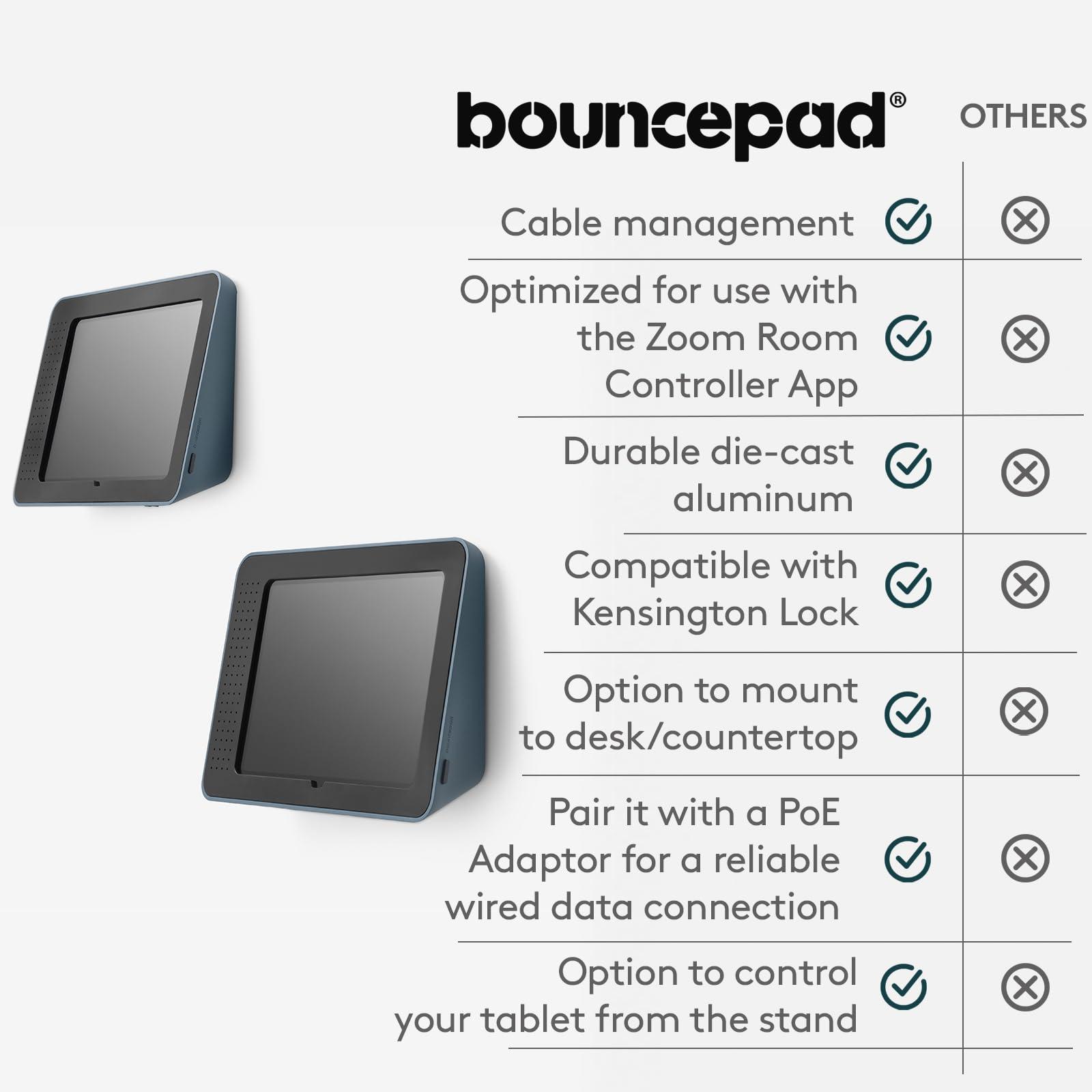 Bouncepad Bouncepad Link iPad POS Stand | iPad Stand for Business | iPad Kiosk Stand for Meeting Room Management | iPad Table Mount Tablet Kiosk | iPad Register Stand | iPad 7th, 8th & 9th Gen 10.2 | Black