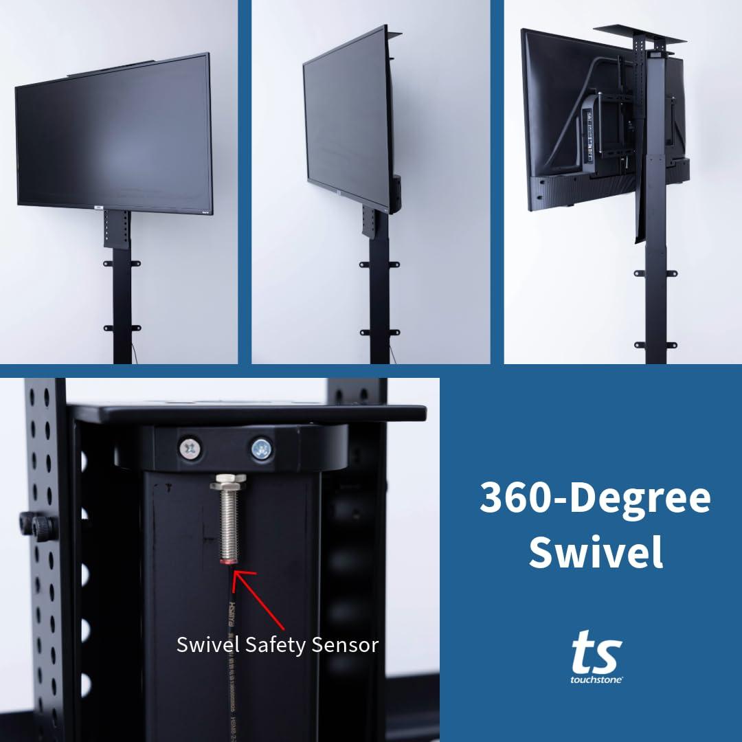 Touchstone Touchstone Valueline Swivel Smart Motorized TV Lift-for 32-70\" TVs-360 Degree Swivel-39 Height Travel-120lb Capacity-Height Memory-Flat Lid Mount-5yr Warrant-Alexa/WiFi Enabled-30010