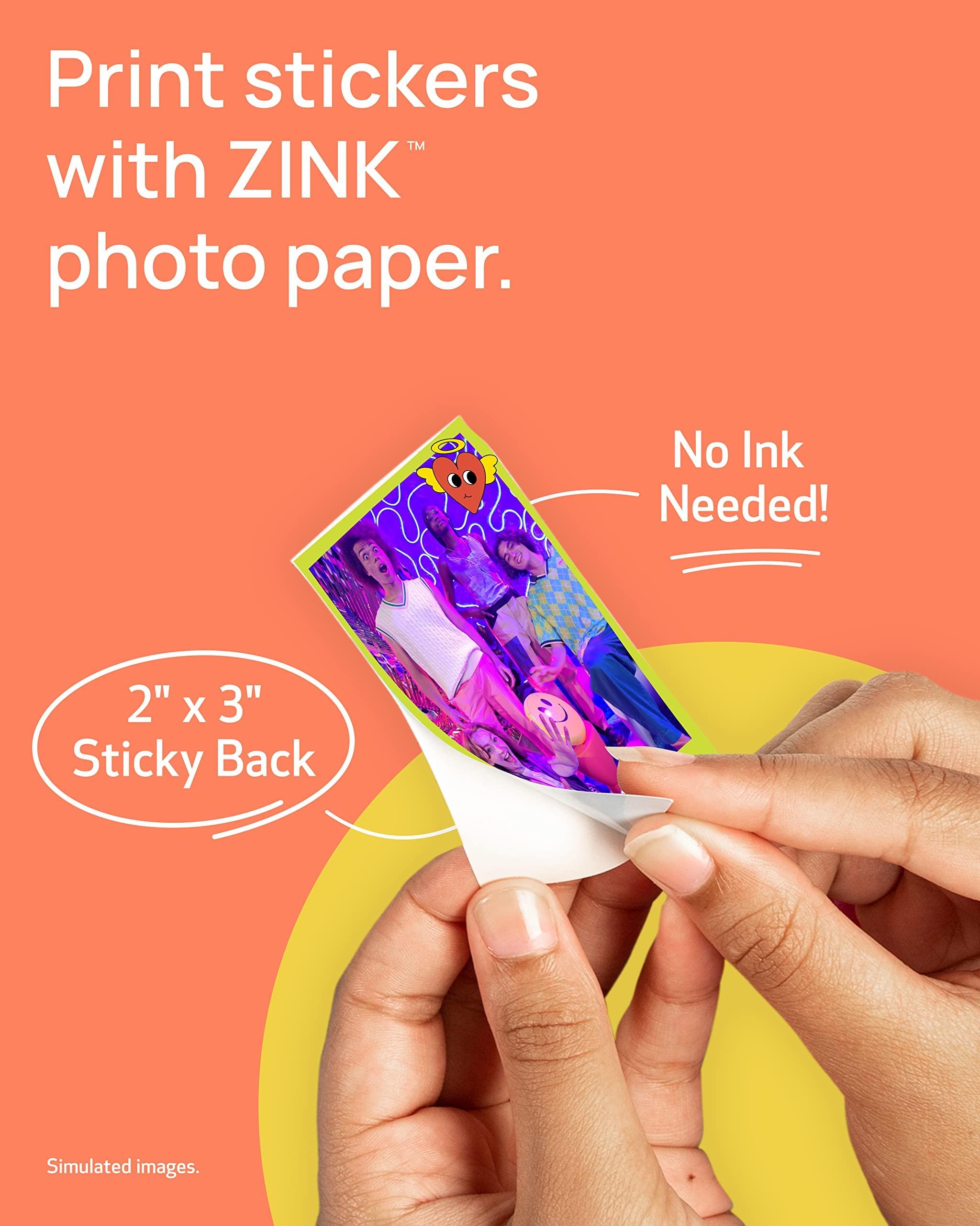 Canon Canon Ivy 2 Mini Photo Printer, Print from Compatible iOS & Android Devices, Sticky-Back Prints, Pure White