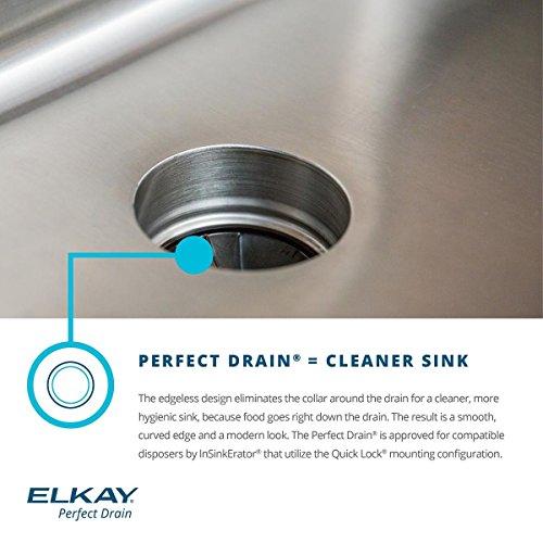 Elkay Elkay Lustertone ELUHAD131645PD Single Bowl Undermount Stainless Steel ADA Sink with Perfect Drain