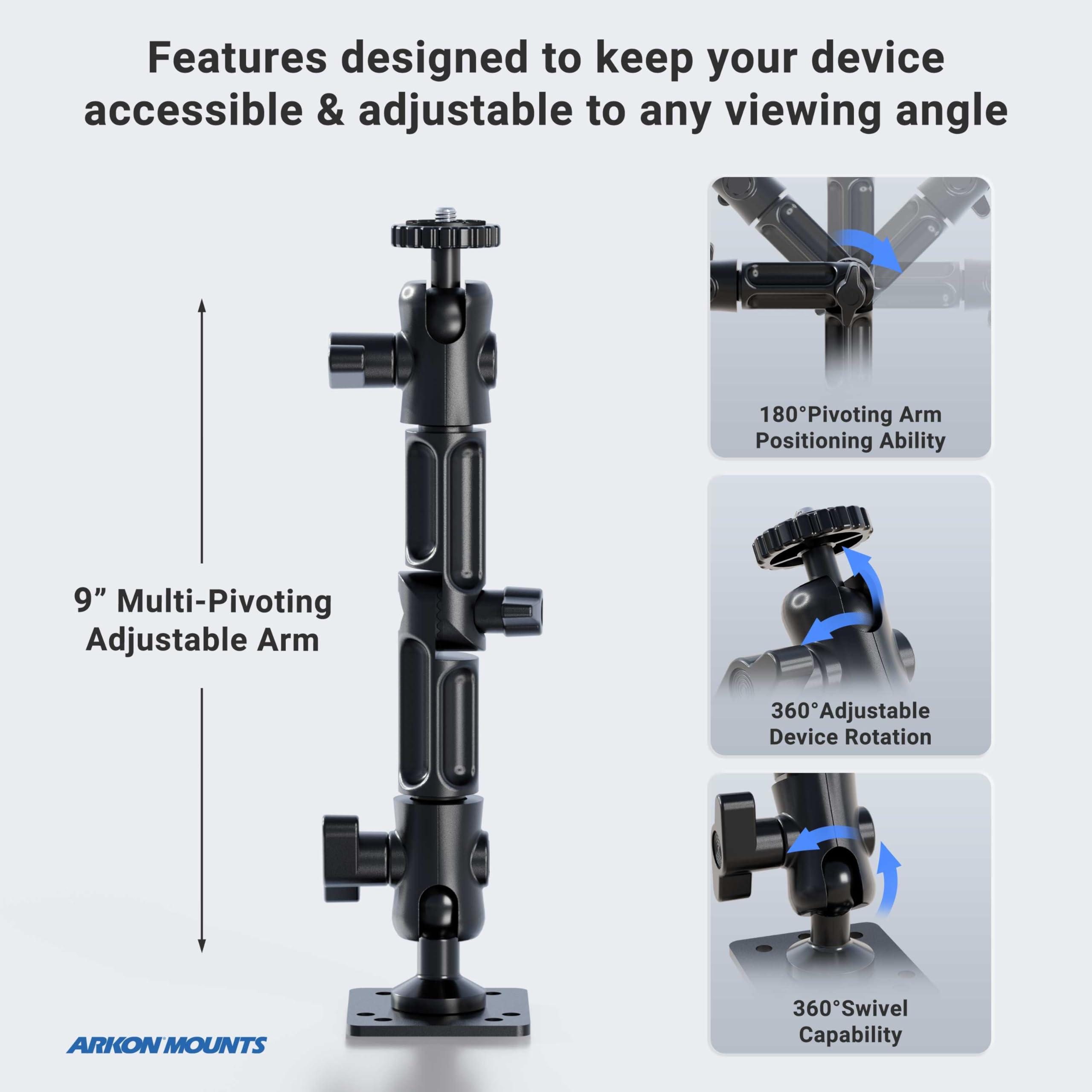 ARKON ARKON Mounts - Camera Wall Mount Robust Aluminum Construction Easy Installation Precision adjustments to capture any angle Great security camera mount for CCTV cameras, camcorders, and more