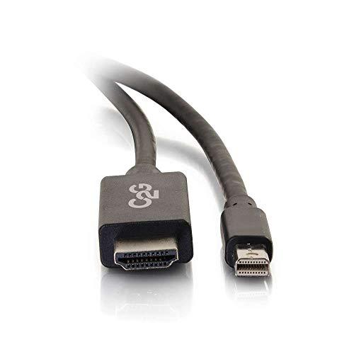 C2G C2G Mini Display Port Adapter, Display Port to HDMI, Male to Male, Black, 3 Feet (0.91 Meters), Cables to Go 54420