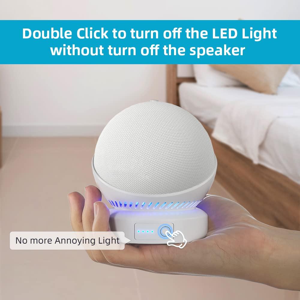 Liboer Liboer Battery Base for Echo Dot 5th Generation Make Echo Dot 5 Portable Echo Dot 5th and Home Mini Stand Accessories, Not Including The Speaker (White)