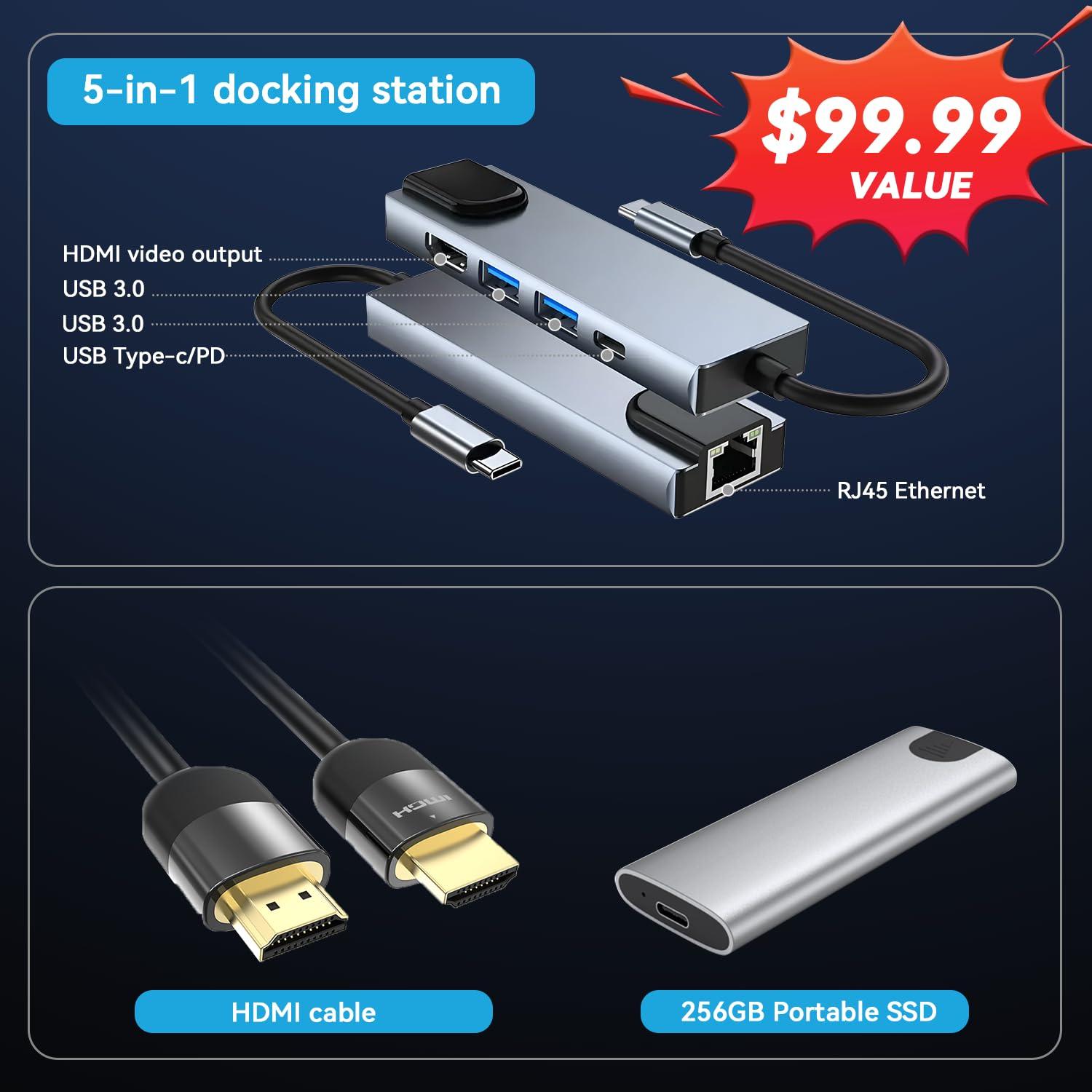 Lenovo Lenovo Yoga 7 2-in-1 16" 2K Touchscreen Laptop, AMD Ryzen 7 8840HS AI CPU (Beats Ultra 7-150U), 16GB RAM, 512GB SSD + 256GB Portable SSD, Backlit, Keypad, 3-in-1 External Storage Bundle, Win 11 Pro