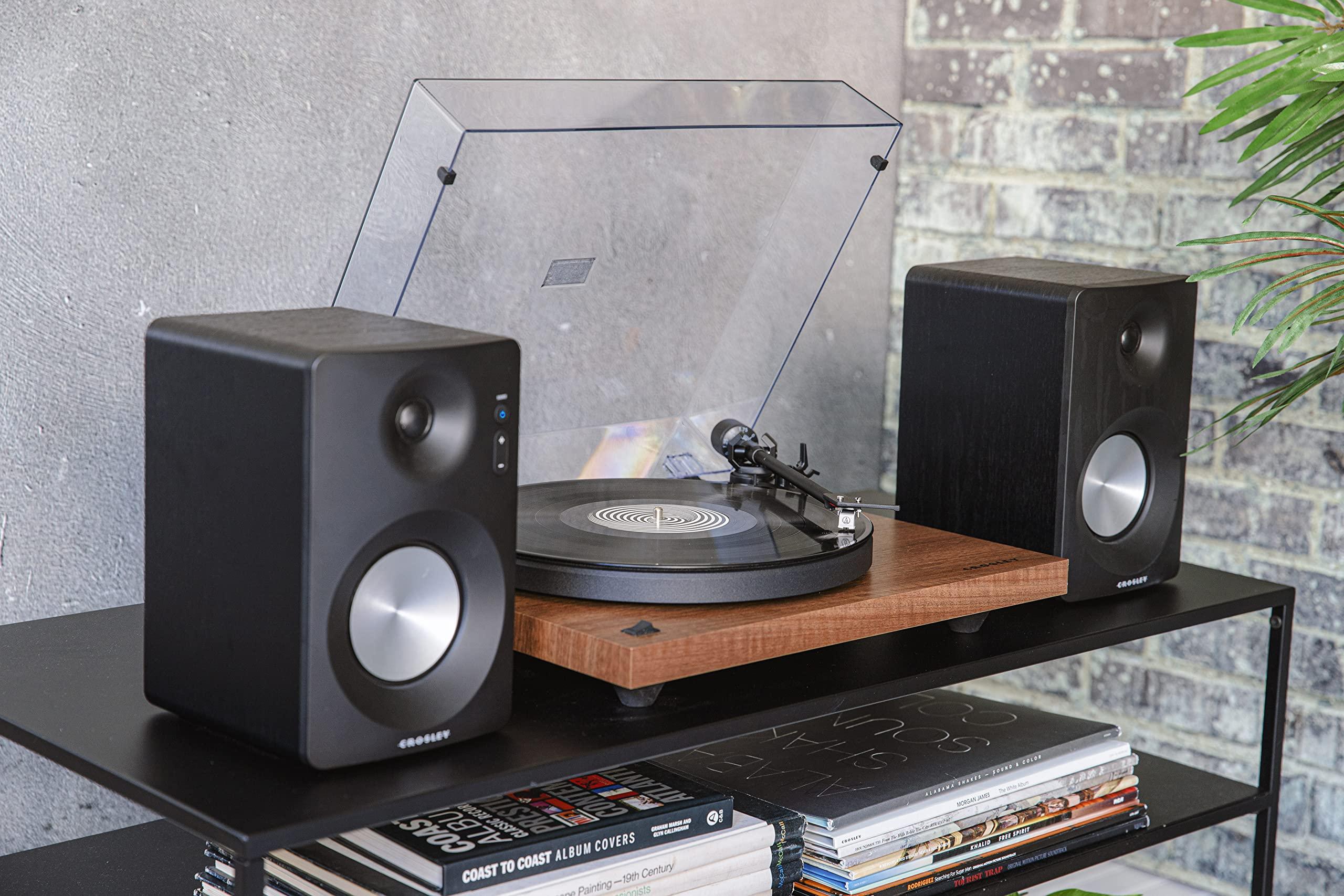 Crosley Crosley KT6101-WA Belt-Drive Bluetooth Turntable with Built-in Preamp and Included Speakers, Walnut