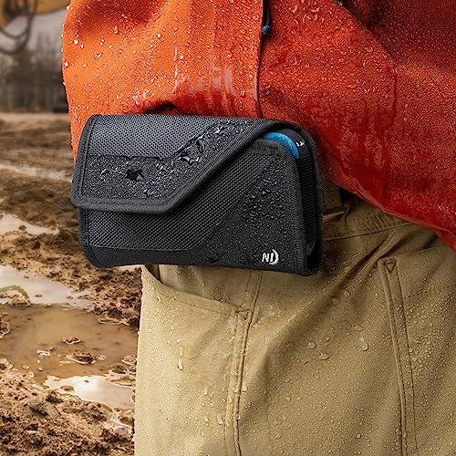 Nite Ize Nite Ize Clip Case Sideways Universal Rugged Holster - Protective Phone Holster for Men\'s & Women\'s Belts - Phone Utility Belt Pouch - Phone Accessories - X-Large, Black