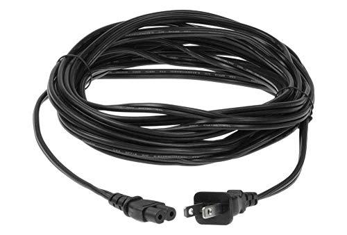 SF Cable SF Cable 15ft 18 AWG 2-Slot Non-Polarized Power Cord (IEC320 C7 to NEMA 1-15P)