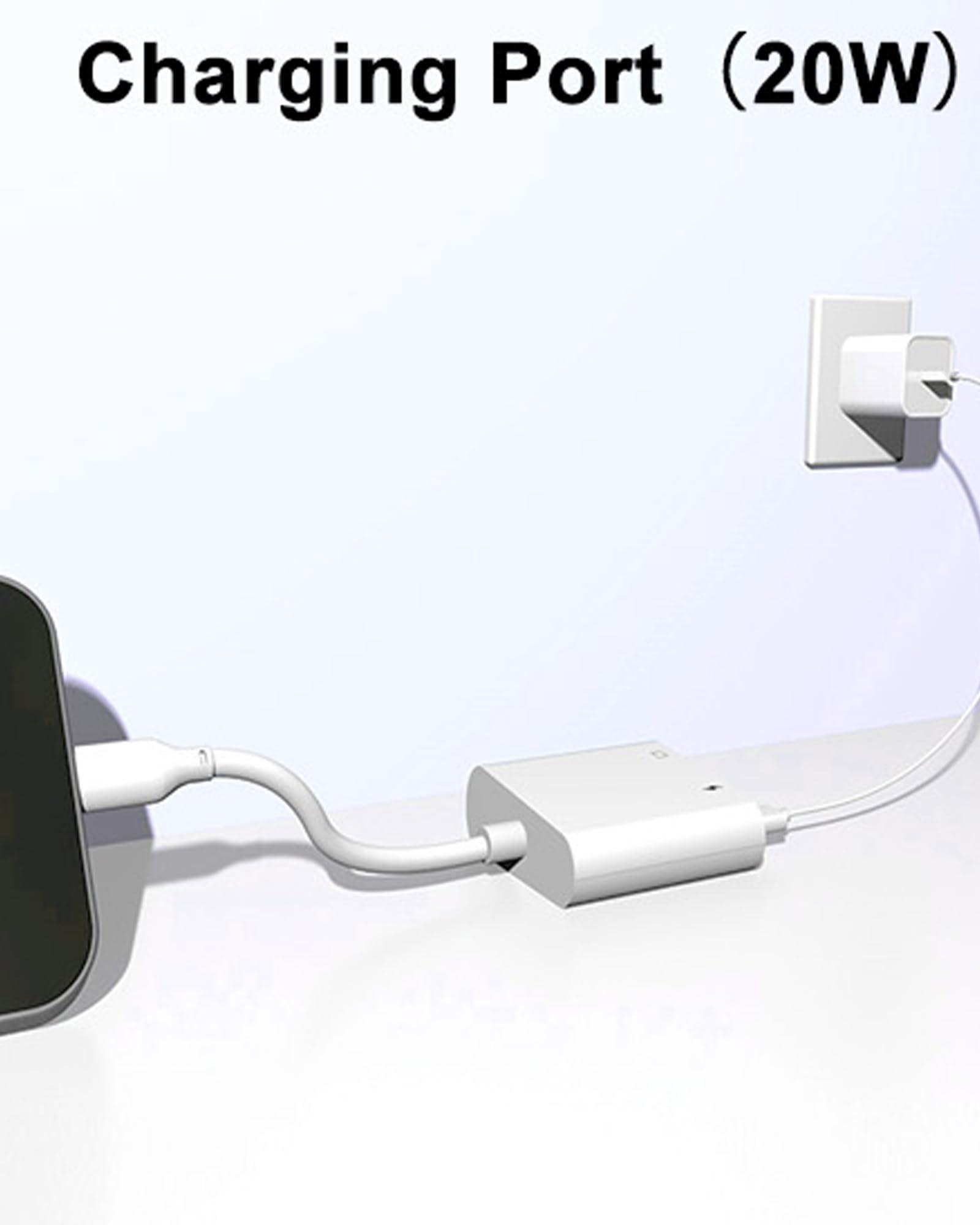 RICHUPON Lightning to Ethernet Adapter with Charging[Apple MFi Certified] RJ45 to Lightning Ethernet LAN Network Adapter, Compatible with iPhone 14 13 12 11/iPadSupports 100Mbps High Speed Ethernet Network