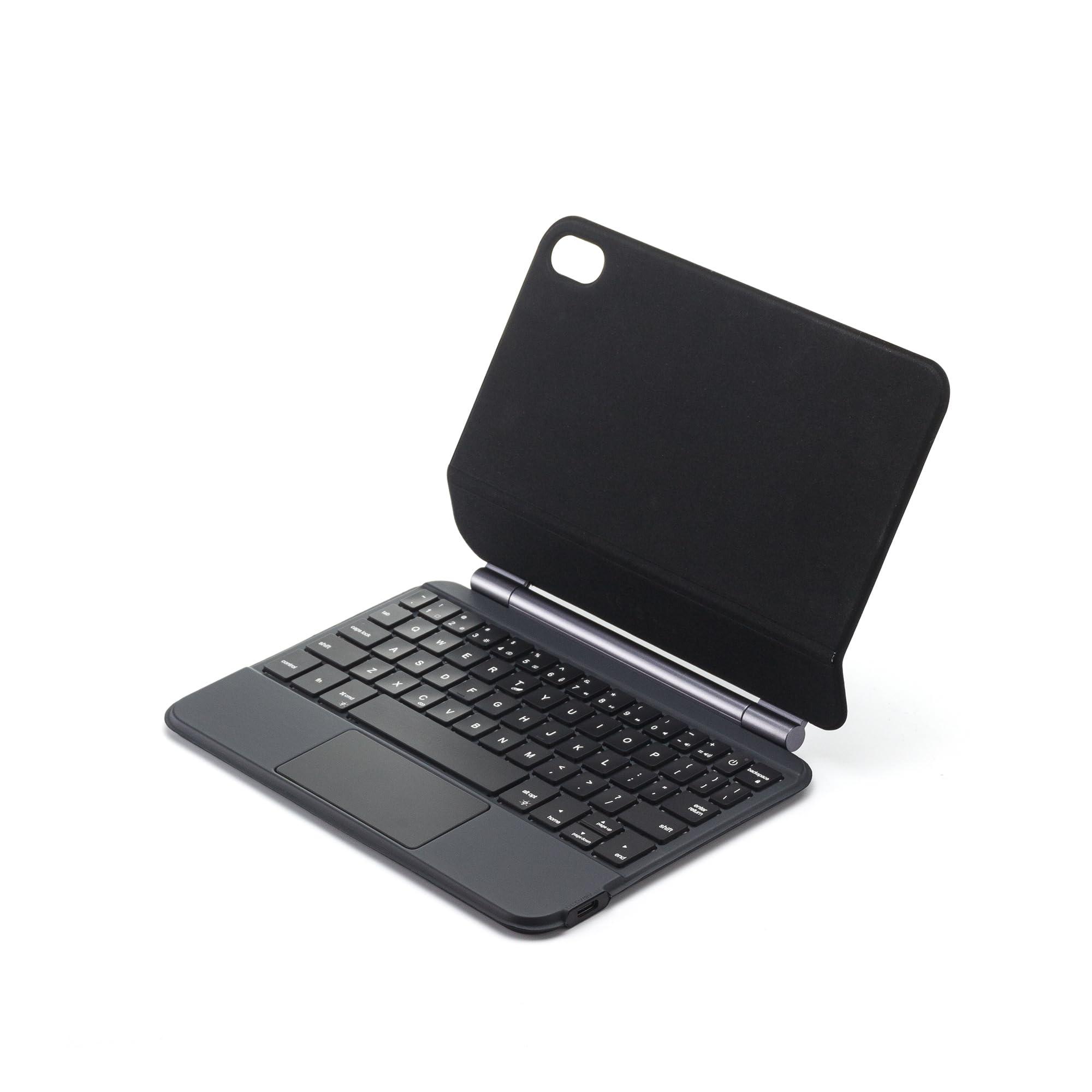 HENGHUI HENGHUI Keyboard for iPad Mini 7 A17 Pro/iPad Mini 6th Generation Magnetic Keyboard Case Floating Cantilever Stand Multi-Touch Trackpad Backlit Keys for iPad Mini 6 (Black)