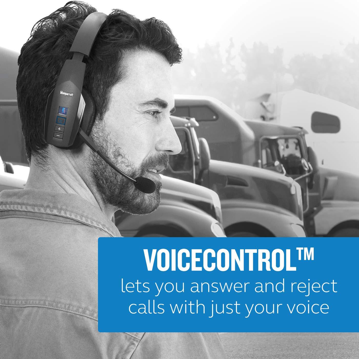 BlueParrott BlueParrott B450-XT Noise Cancelling Trucker Bluetooth Headset  Updated Design with Industry Leading Sound & Improved Comfort, Ideal for Anyone On The Go, Up to 24 Hours of Talk Time, Black