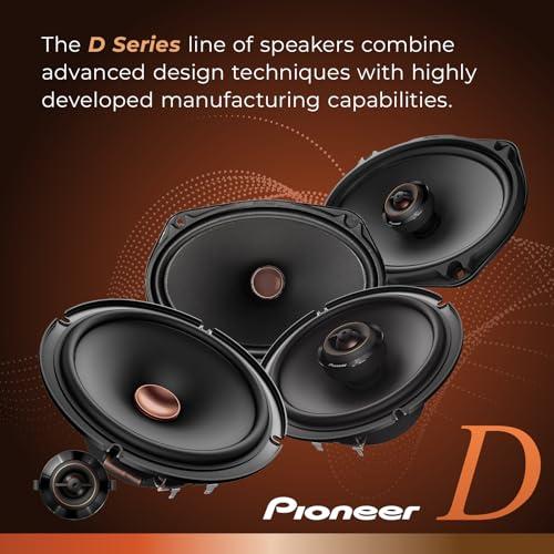 Pioneer Car Electronics PIONEER TS-D68F 2-Way Car Audio Speakers, Full Range, Clear Sound Quality, Easy Installation and Enhanced Bass Response, 6 x 8 Speakers
