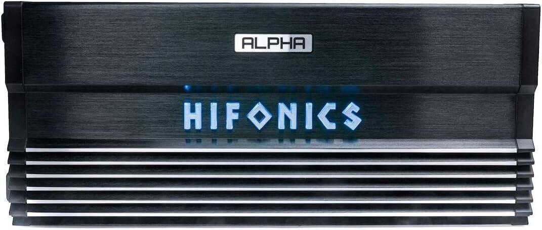 Hifonics Hifonics Alpha A2000.1D 2000W Super D-Class Monoblock Car Amplifier for Subwoofers with O Gauge Amp Kit, Hifonics EQ, and Bass Knob Included