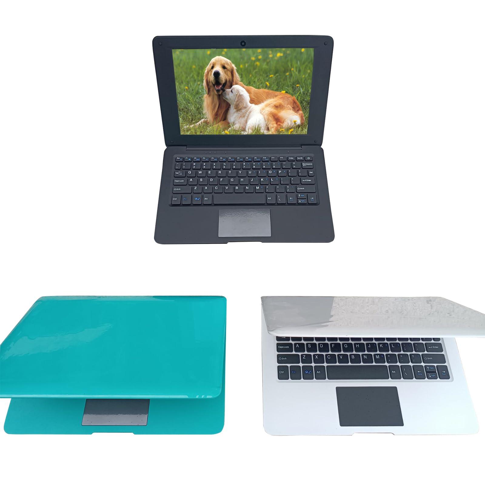 Goldengulf Laptop Computer Mini 10 Inch Quad Core Powered by Android 12 Netbook 64GB Small Computer with WiFi Webcam Bluetooth,Charger Mouse Included,Suitable for Children and Students, 4 Color Options (Blue)