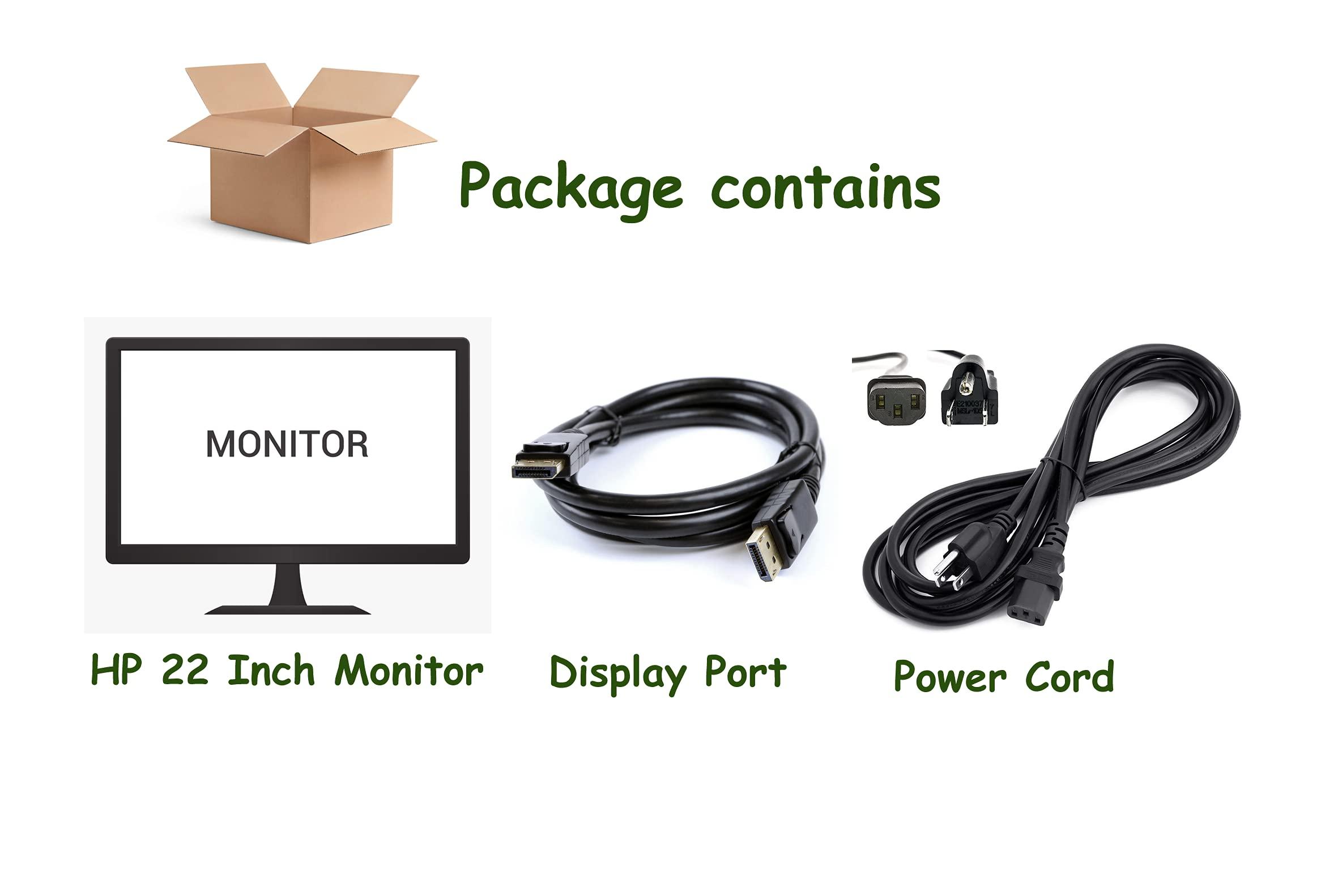 Dell Dell P2214HB Full HD 22 inch LED Backlit Monitor, VGA, Display Port, DVI, 16.7 Million Colors, 178 Degree Viewing Angle, Upto 76/60 Hz Horizontal and Vertical Refresh Rate (Renewed)