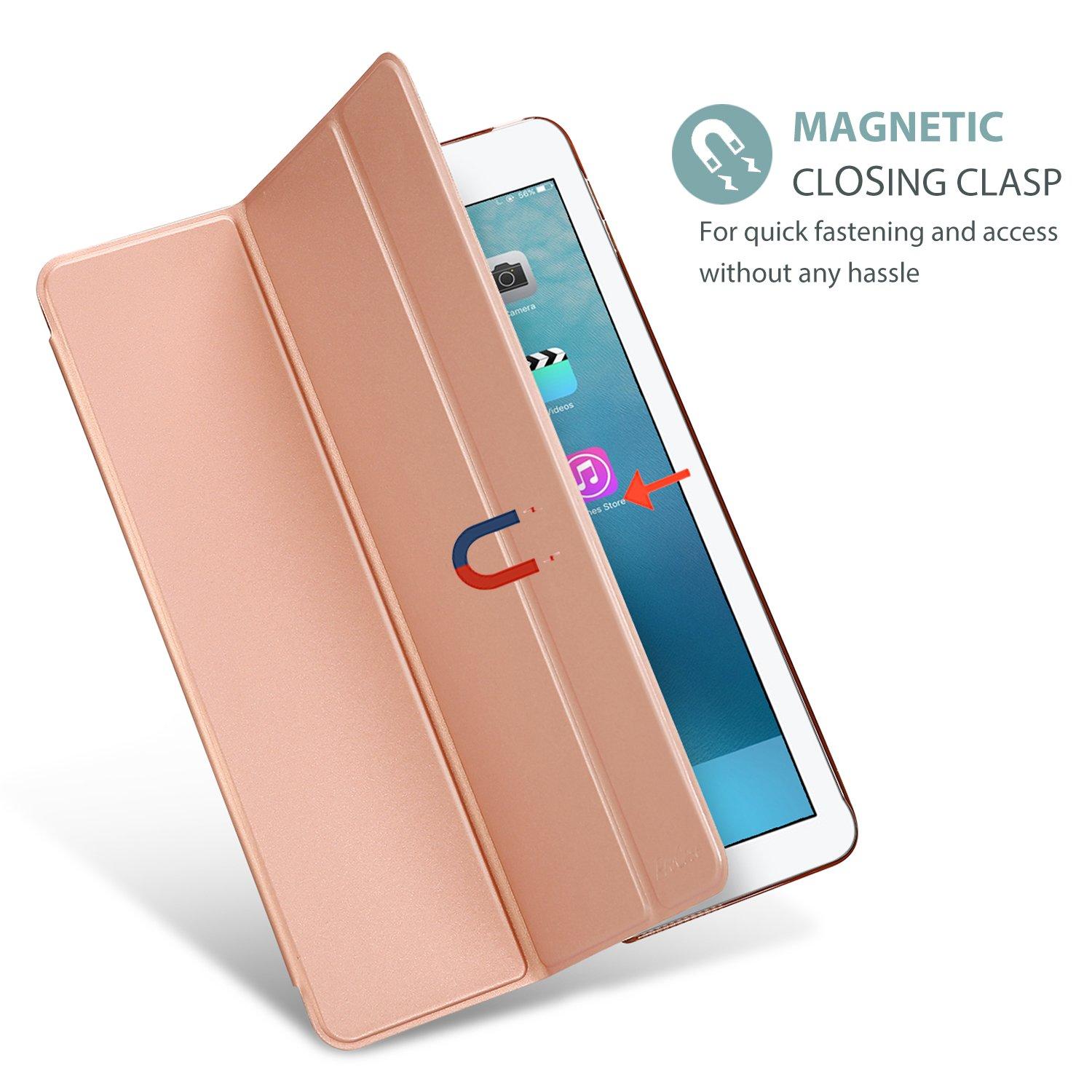 ProCase ProCase Smart Casefor 10.5 iPad Air 3rd Generation 2019 / iPad Pro 2017, Slim Stand Cover with Translucent Frosted Back for iPad Air 3 -Rosegold
