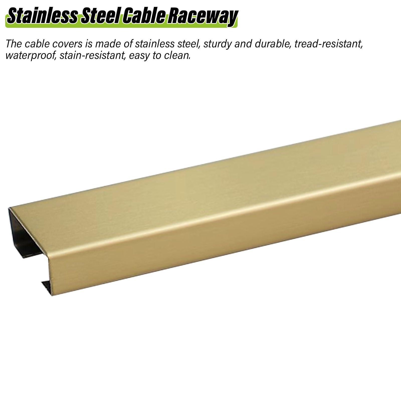 HAIXHX Durable Stainless Steel Trunking, Self-Adhesive Cable Trunking Hider for 2/3/5/7/13 Cables, Wires Management Kit/Metal Cable Raceway/Wires Organizer Protection Cover ( Size : Silver-1.5m-24x12mm )