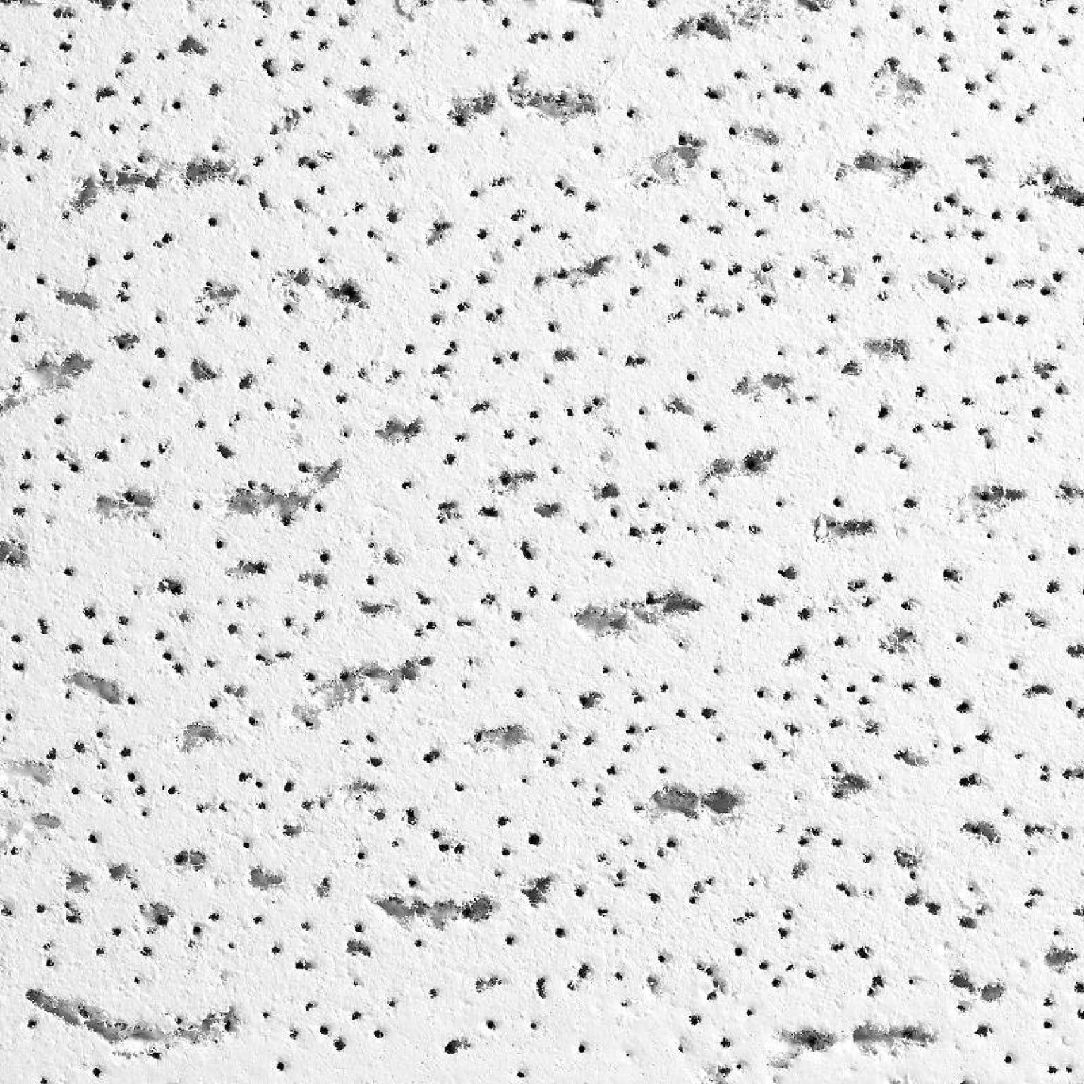 Armstrong Armstrong Ceiling Tiles; 2x2 Ceiling Tiles - 16 pcs White Ceiling Tiles; Acoustic Ceilings for Suspended Ceiling Grid; FISSURED 756