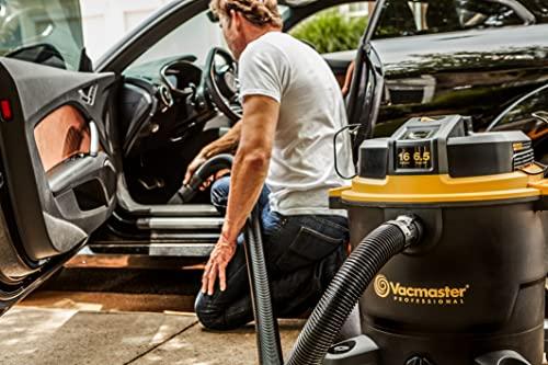 Vacmaster Vacmaster Professional - Wet/Dry Vac, 16 Gallon, Beast Series, 6.5 HP 2-1/2" Hose (VJH1612PF0201), Black