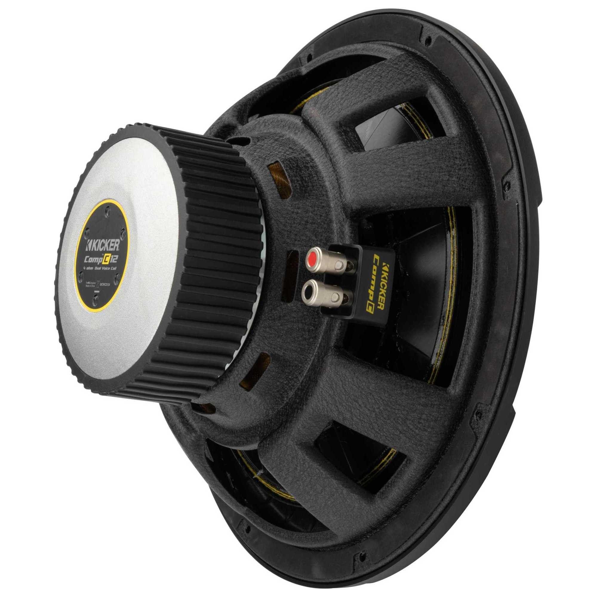 KICKER KICKER 50CWCD124 CompC 12" Subwoofer, Dual 4-Ohm