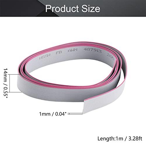 Fielect Fielect Flat Ribbon Cable 1mm Pitch 14 Pin Socket Extension Flat Ribbon Cable Connector 1m/3.3Ft Length AWM2651
