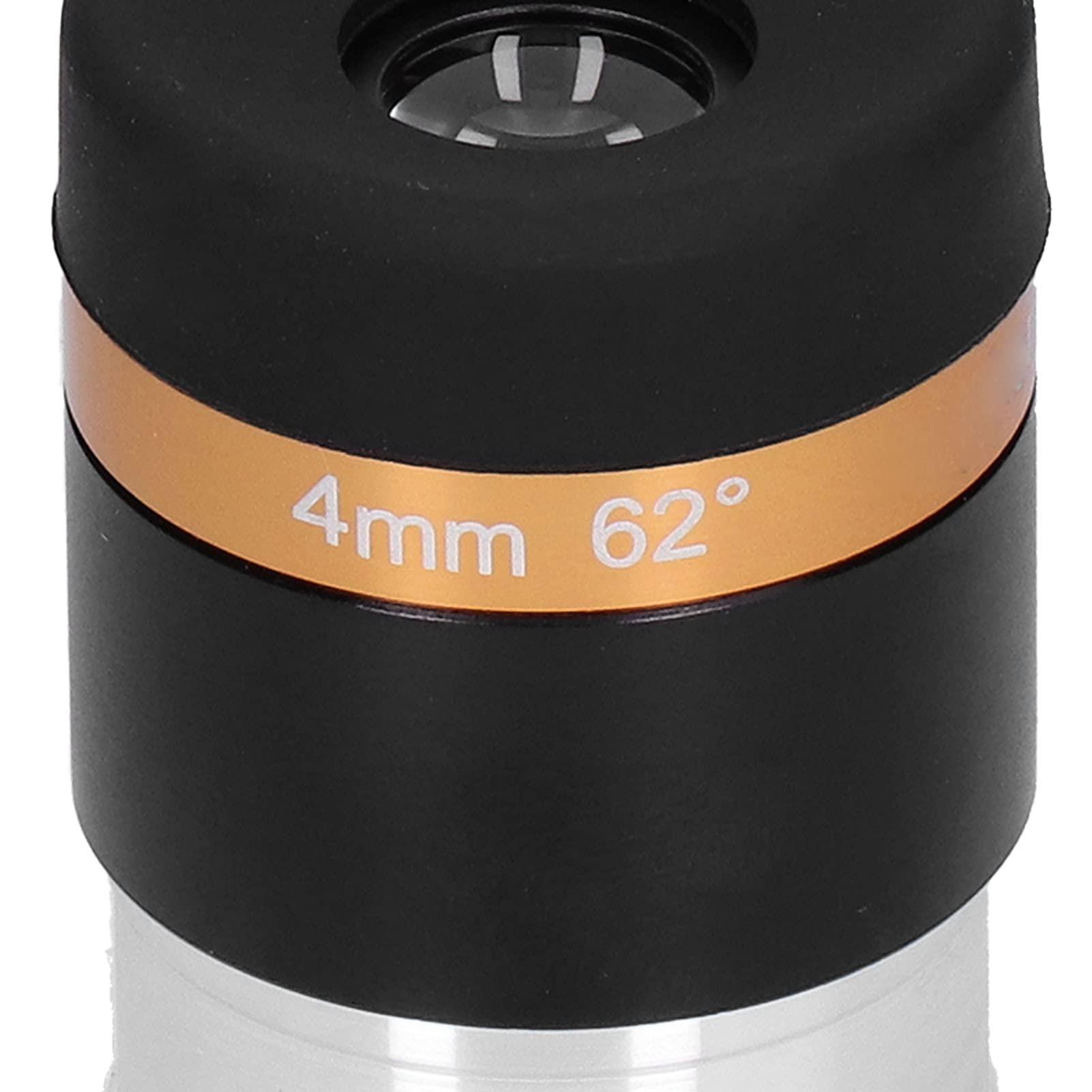 EVTSCAN EVTSCAN Eyepieces 4mm Telescopes Lens Wide Angle 62 Degree Aspheric Eyepiece HD Fully Coated Telescope Accessory for 1.25 inches Astronomic Telescopes(4 mm)