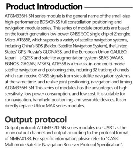 Teyleten Robot Teyleten Robot ATGM336H GPS+BDS Dual-Mode Module Flight Control Satellite Positioning Navigator Replacement NEO-M8N NEO-6M for Arduino 2pcs