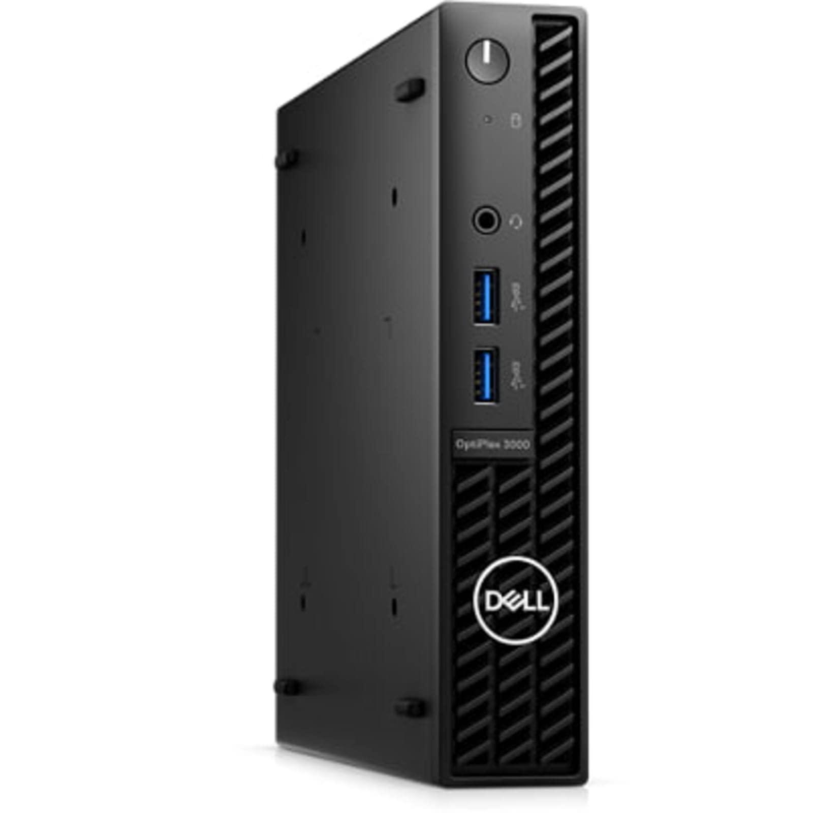 Dell Dell Optiplex 3000 Micro Desktop (2022) | Core i5-12500T - 128GB SSD + 1TB HDD Hard Drive - 16GB RAM | 6 cores @ 4.4 GHz Win 11 Pro Black (Renewed)