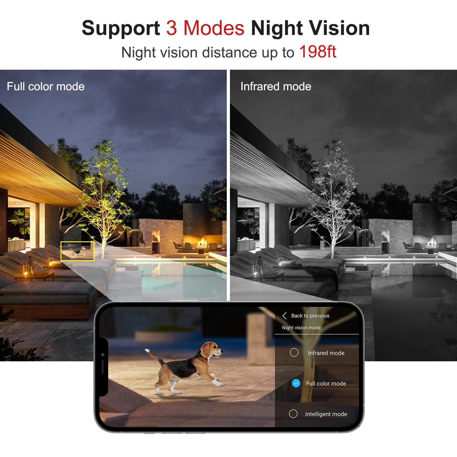 SV3C SV3C POE PTZ Security Camera Outdoor 5MP Auto Tracking 5X Optical Zoom Floodlight Color Night Vision IP Camera, 2-Way Audio, Metal Shell, RTSP, FTP, SD Card Record, PC, APP, Onvif Conformant, Wired