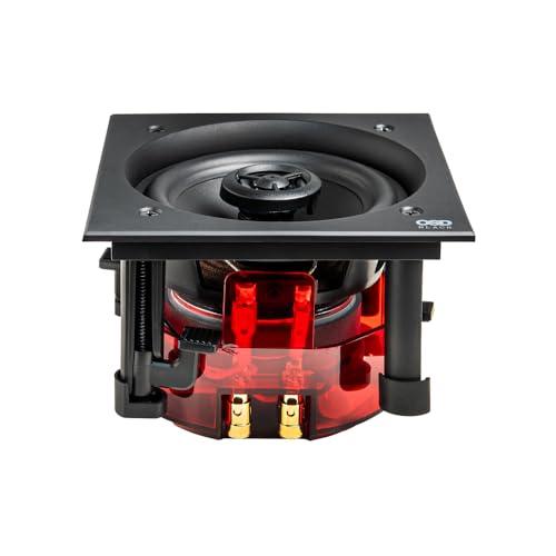 OSD Black OSD Black R43 in-Ceiling 4\" Speaker, Square Grill, Small Aperture, 100W Full-Range 2-Way (Single)