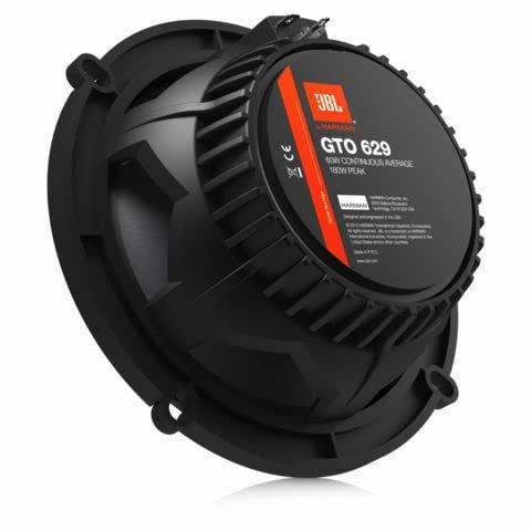 JBL JBL GTO629 6.5/'' GTO 2-Way 360 Watts MAX Power Grand Touring Series Coaxial Car Audio Speakers Bundled with Alphasonik, GTO629+Alpha