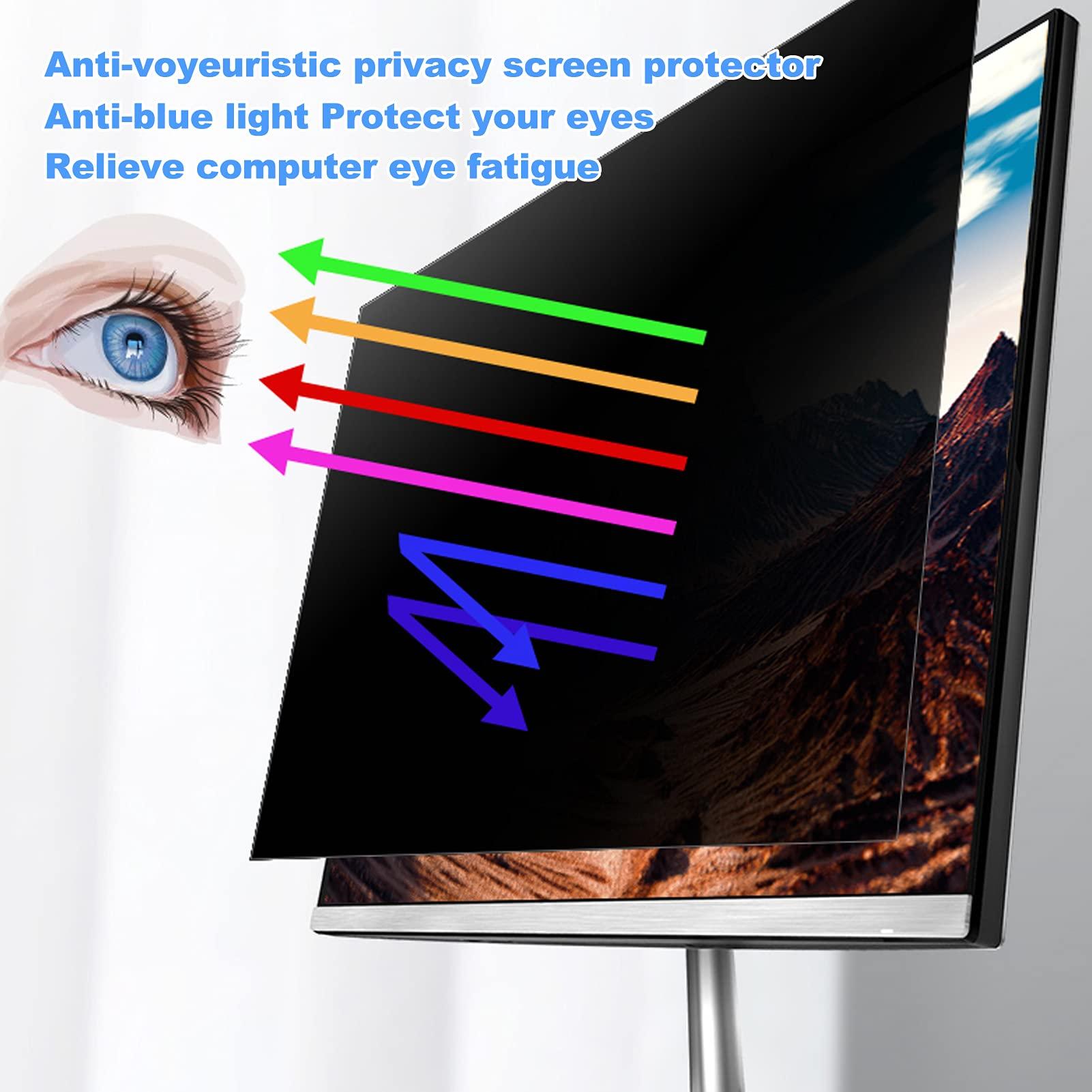 BU TV Screen Protectors BU TV Screen Protectors 24-32 Inch Computer Privacy Screen Filter for Widescreen Monitor - Privacy - Anti-Glare - Anti-Scratch Protector - Provides 1.5 Times More Effective Privacy,32\"16:9
