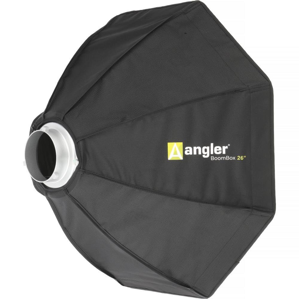 Angler Angler Boombox Octagonal Softbox (26") with Bowens Mount Premium Silver Interior, Removable Diffuser, Collapsible Perfect for Monolights, Strobes, LED Lights, for Professional Studio Photography