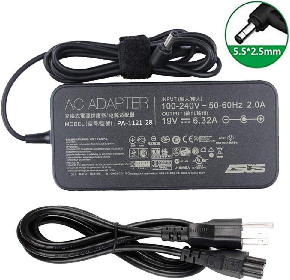 JIAHENGDE 120W Power Adapter Fit for Asus ROG GL550 GL550JK GL551JK GL551JM GL551JW GL551JX GL552V GL552VW GL552JX GL552J GL553VW GL553VD GL553VE PA-1121-28 A15-120P1A Laptop Charger