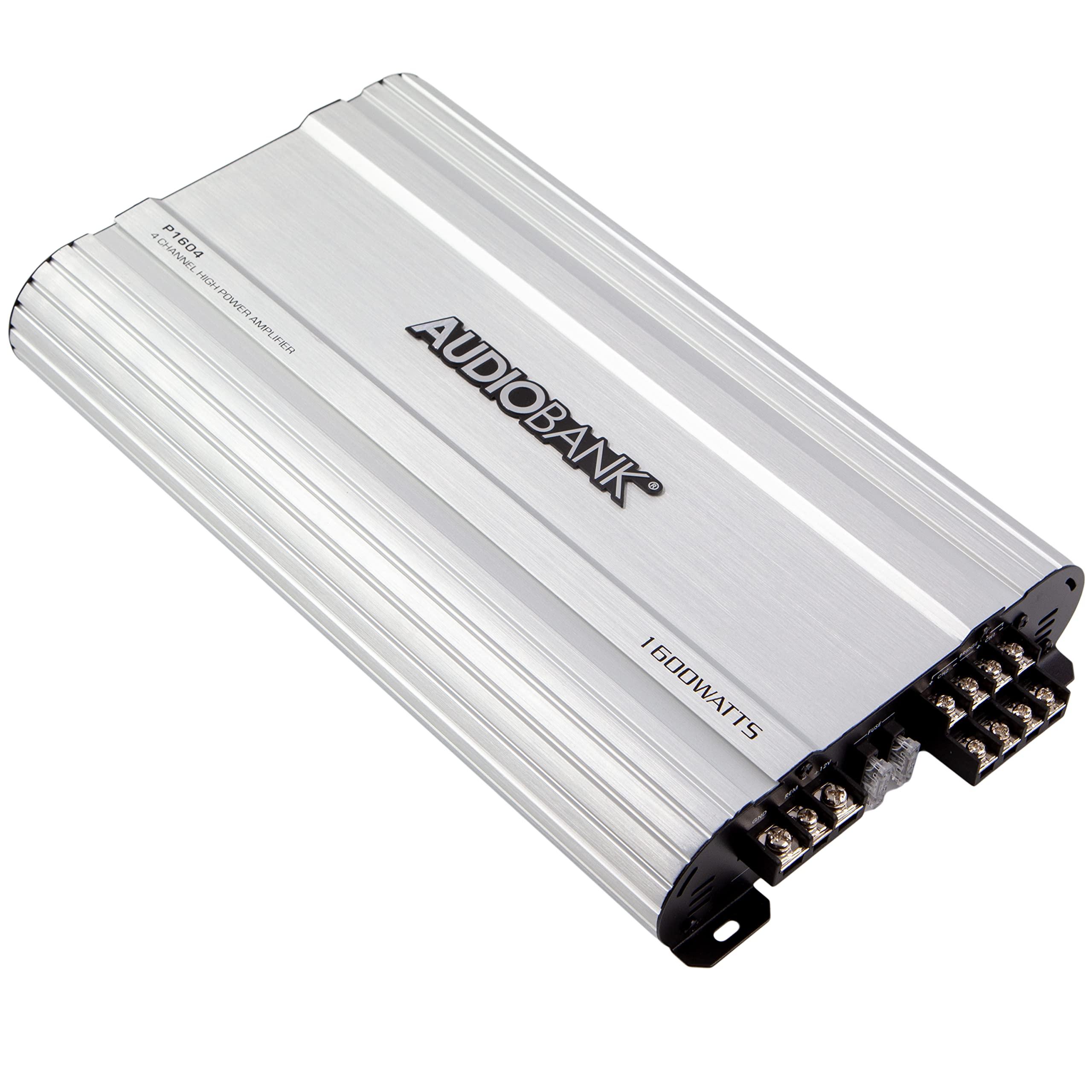 Audiobank Audiobank 4 Channels 1600 WATTS Bridgedable Car Audio Stereo Amplifier P1604