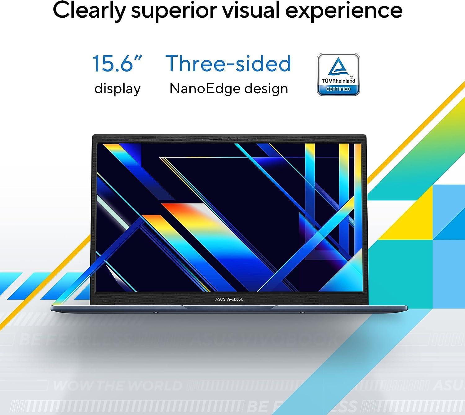 ASUS ASUS 2024 Newest Vivobook 15 Laptop for Student Business, 15.6" Full HD Display, Intel Core i3-1215U(6-Core, Up to 4.4GHz), 16GB RAM, 512GB SSD, UHD Graphics, Wi-Fi, Bluetooth, Win 11 S, with Mouse