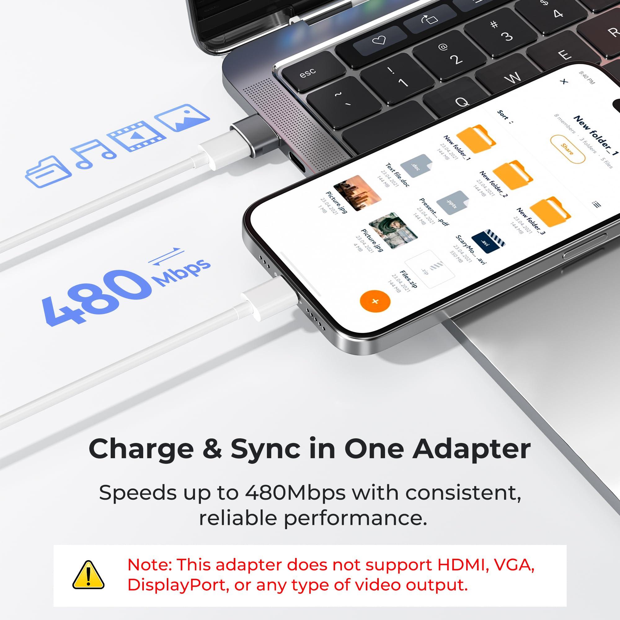 Basesailor Basesailor USB to USB C Adapter for iPhone 16 Charger 2Pack,USBC Female to A Male OTG Type C Converter for Apple Watch Ultra iWatch 7 8 9 10,iPhone 15 14 13 Plus Pro Max,AirPods,iPad,Car,Samsung S24