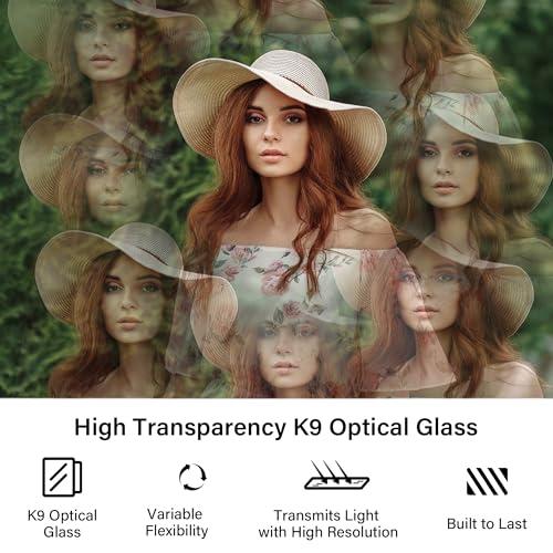 Walking Way Walking Way Kaleidoscope Prism Lens Filter, Special Effect Filters with Multiple Refracting Subjects, Prism Crystal Glass for SLR, Creative Photography (72mm)