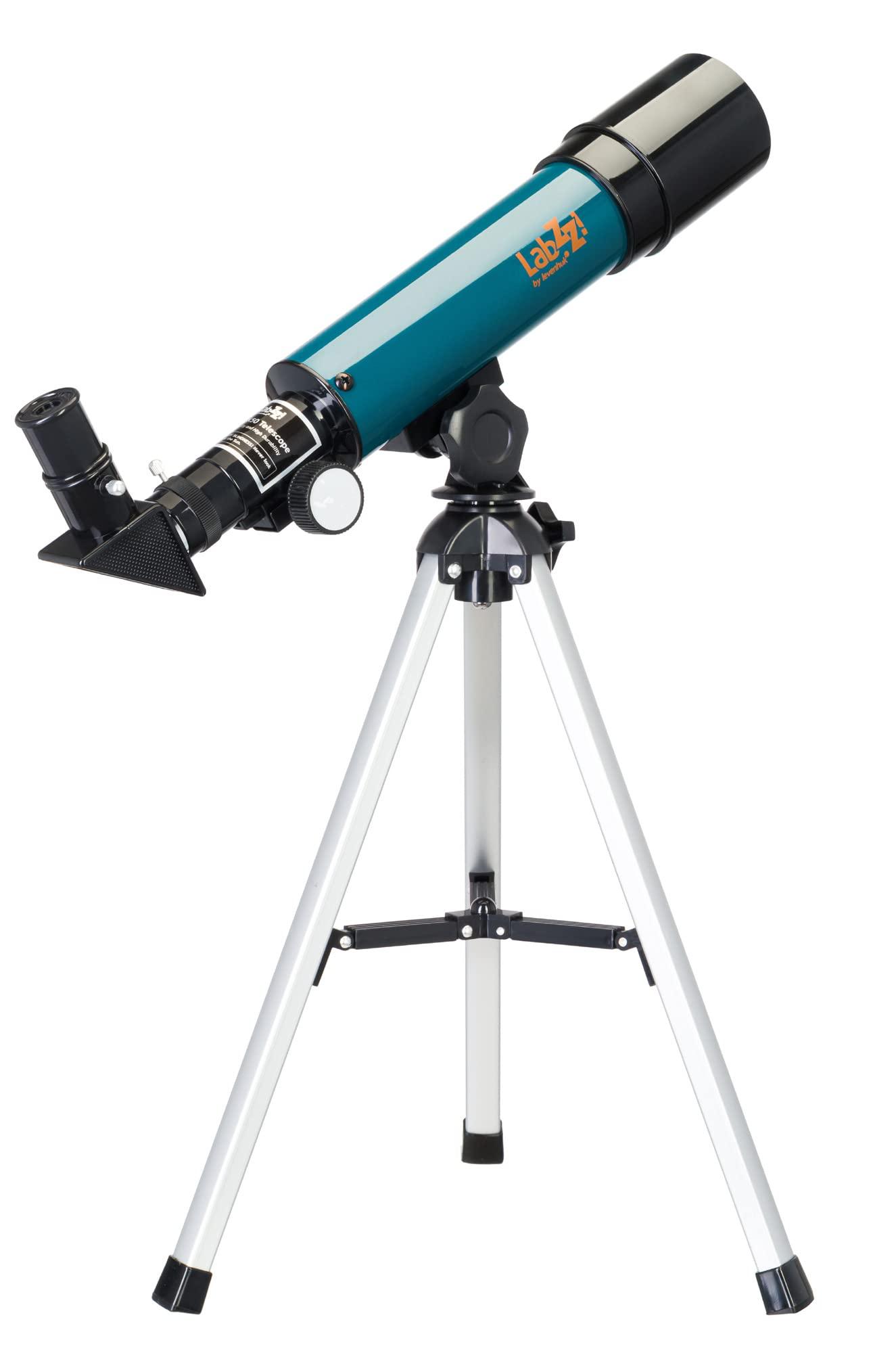 Levenhuk Levenhuk LabZZ TK50 50mm Lightweight Portable Travel Refractor Telescope with Case and Accessories for Children and Beginners