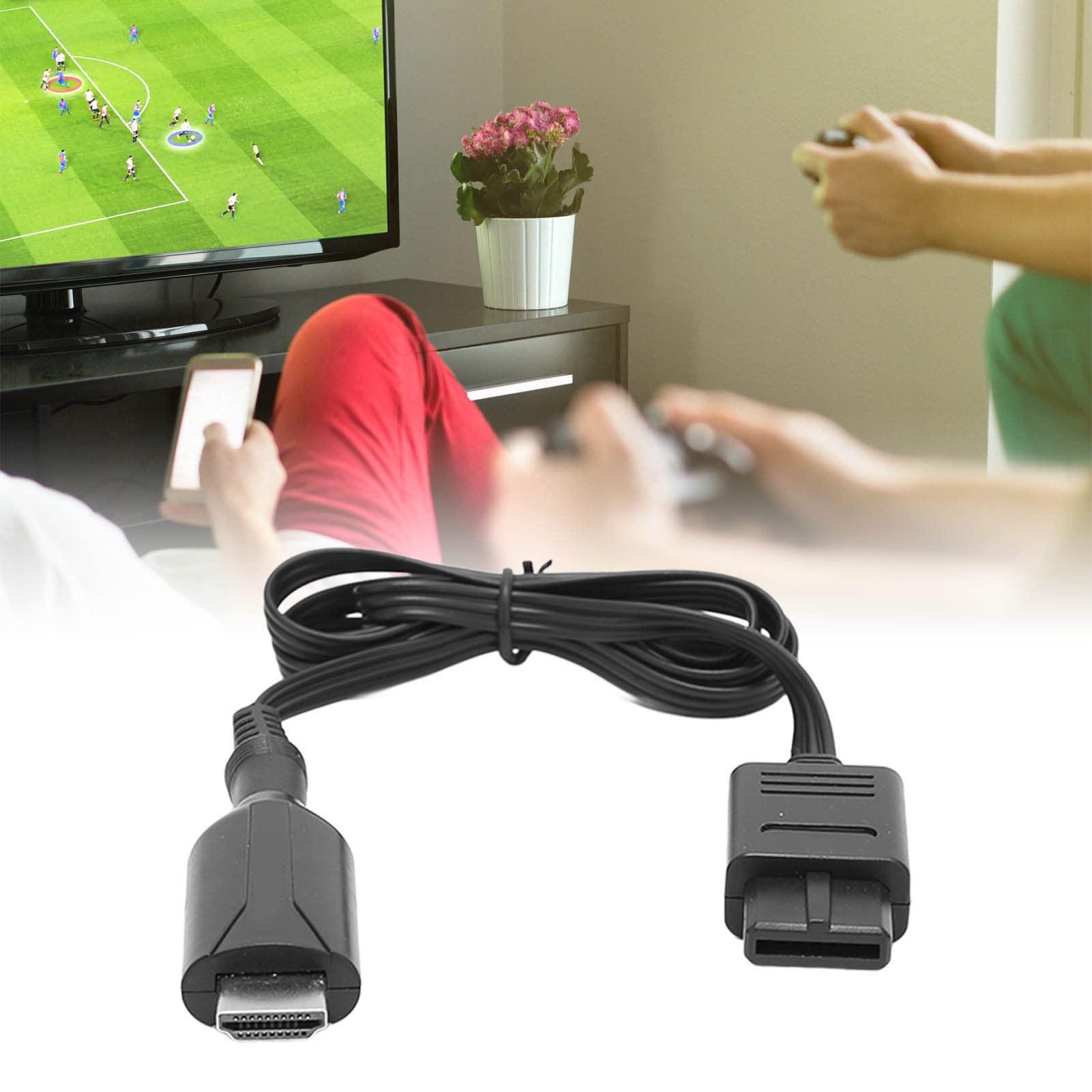 SUNGOOYUE HDMI Cable for N64, N64 to HDMI Converter HDMI Cable Adapter Converts with Power Cord Compatible with N64/NGC/SNES Game Console