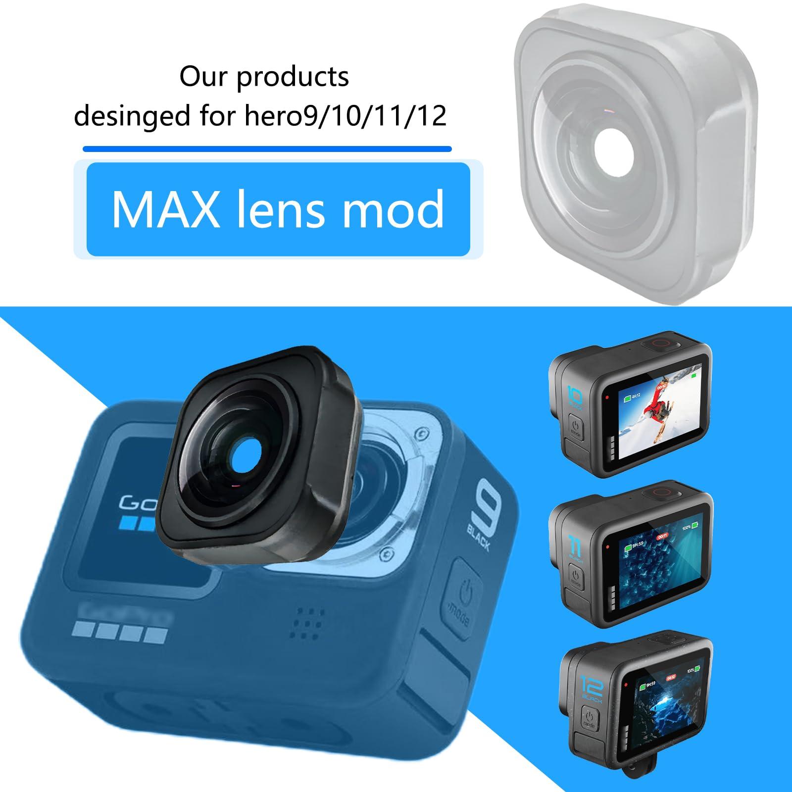 Birgipar Max Lens mod Compatible with GoPro HERO9/10/11/12 Black -