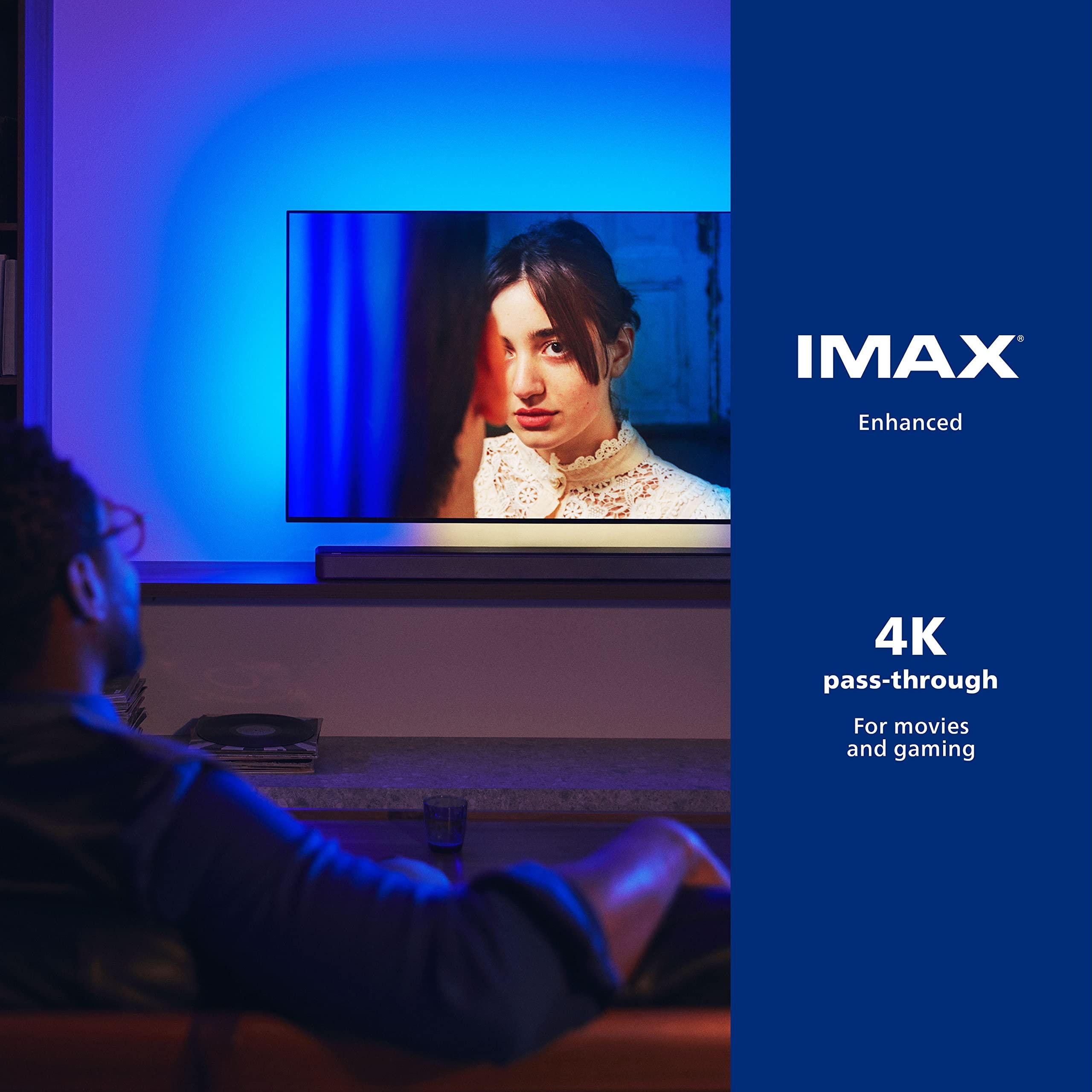 PHILIPS PHILIPS Fidelio FB1 7.1.2-Channel Surround Sound Soundbar with Integrated Dolby Atmos and Subwoofer + DTS Play-Fi, All-in-One, Premium Design and Materials