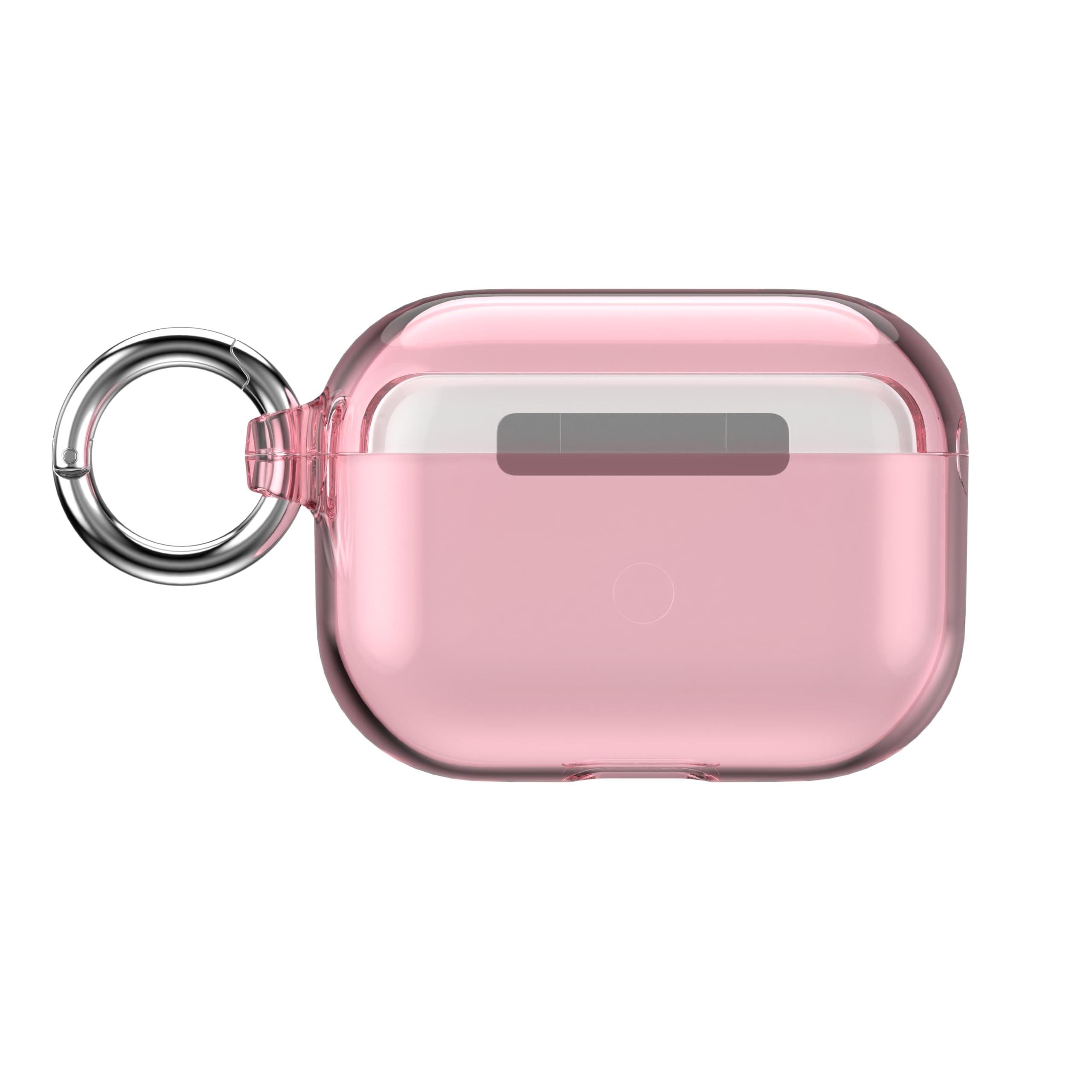 Speck Speck Clear AirPods Pro Case - for Apple AirPods Pro 1st Gen & AirPods Pro 2nd Gen - Scratch-Resistant Coating with Carabiner Attachment - Presidio ICY Pink