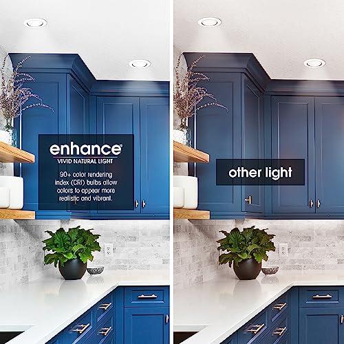 Feit Electric Feit Electric BR30 LED Light Bulb, 65W Equivalent, Dimmable, 650 Lumens, E26 Standard Base, 2700K Soft White, 90 CRI, Recessed Can Light Bulbs, 22-Year Lifetime, BR30DM/927CA/4, 4 Pack