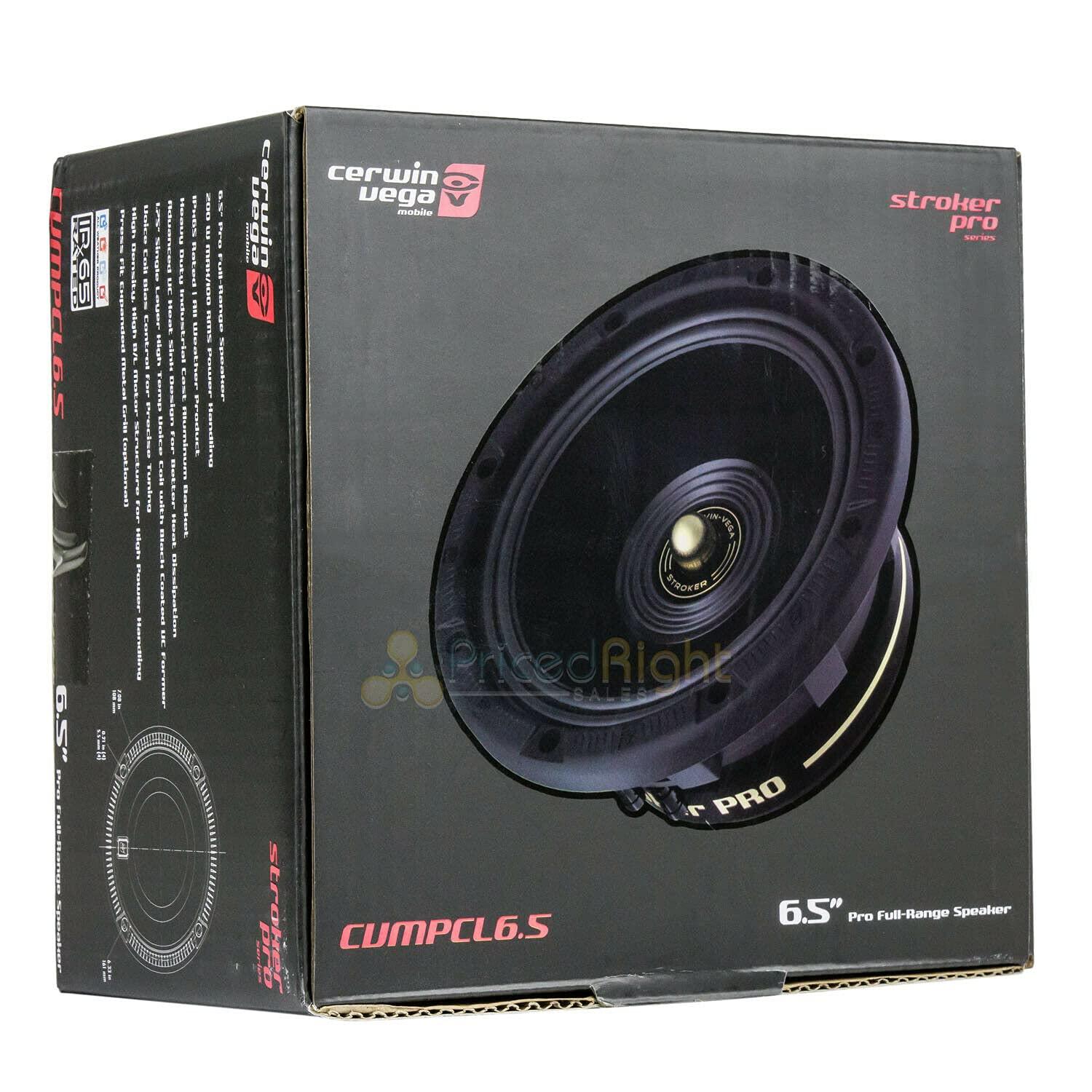 Cerwin-Vega Cerwin Vega CVMPCL6.5 6.5 inch 4 200 Watts Midrange Coaxial Pro Audio Speaker