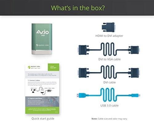 Epiphan Systems Inc. AV.io HD - Grab and Go USB Video Capture for VGA, DVI, and HDMI up to 1080p at 60 fps