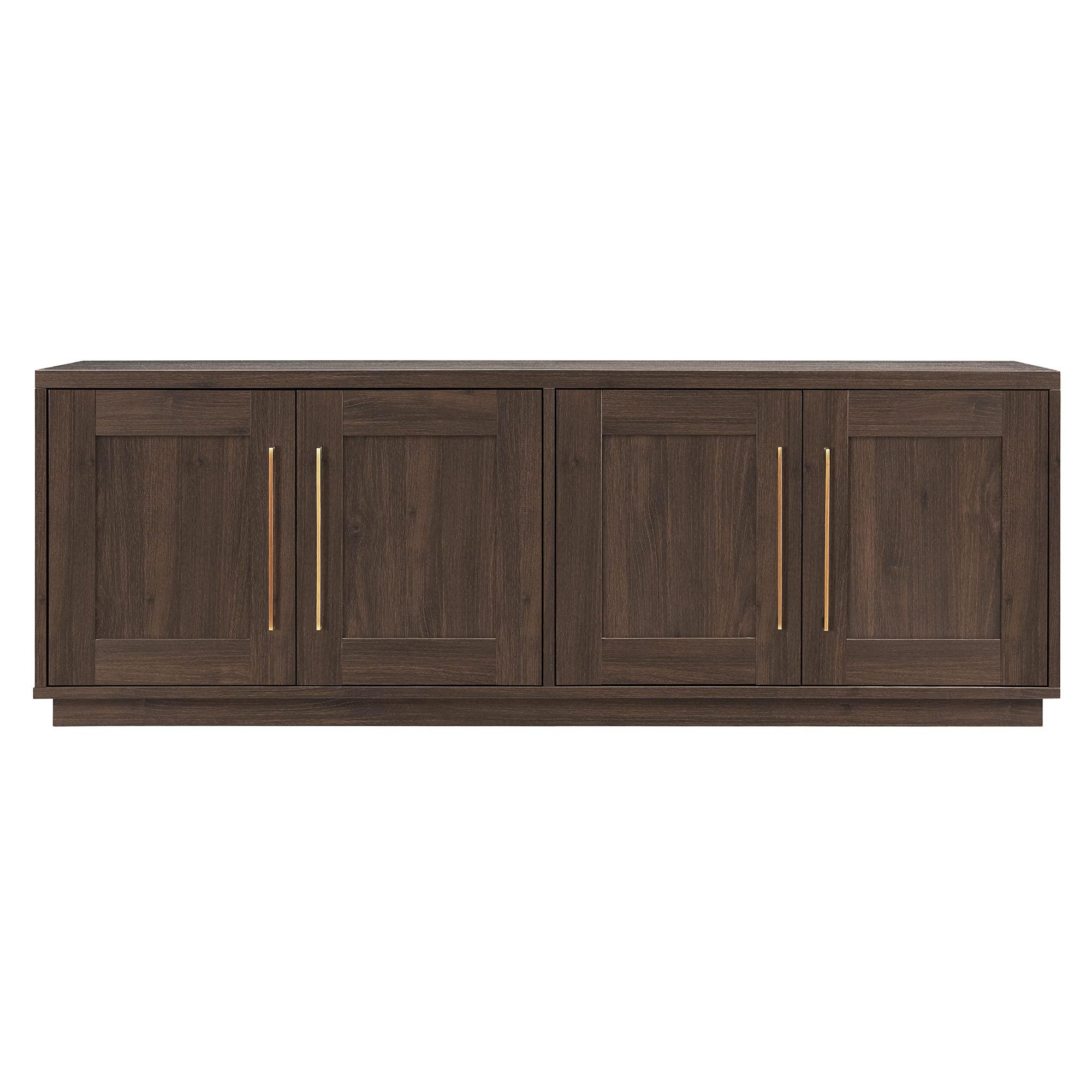 Henn&Hart Henn&Hart Tillman Rectangular TV Stand for TV's up to 80" in Alder Brown
