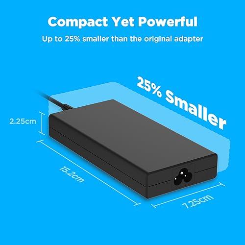 Innergie Innergie T18 (180G) 180W 150W Universal Gaming Laptop Charger Power Adapter for Acer ASUS ROG HP Lenovo MSI 100-240V AC Input 19.5V 9.23A DC Output Power Supply Made by Delta Electronics